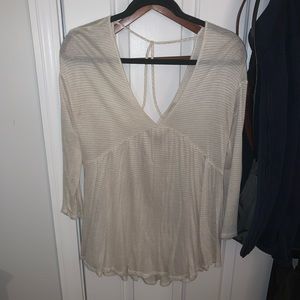 Blouse paired best with open back